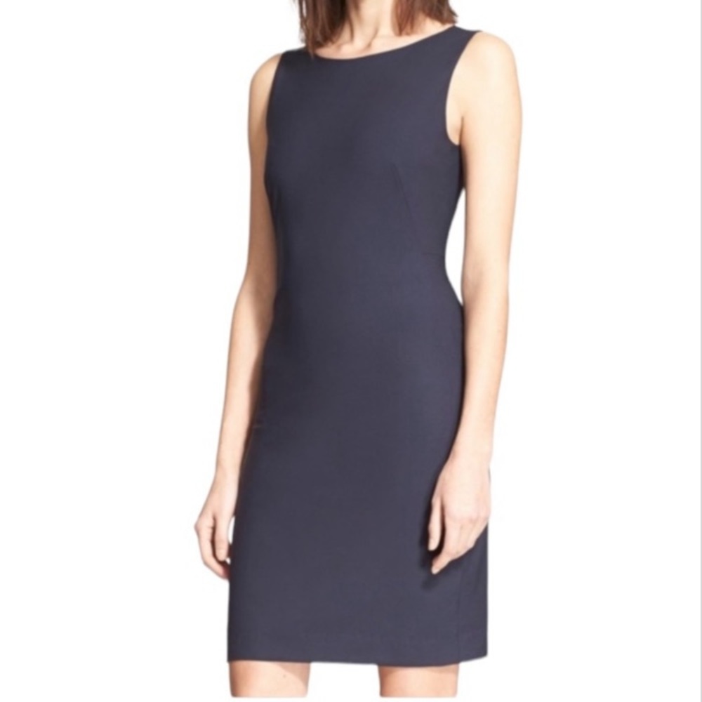 Theory Betty 2BV dress. Navy. 8.